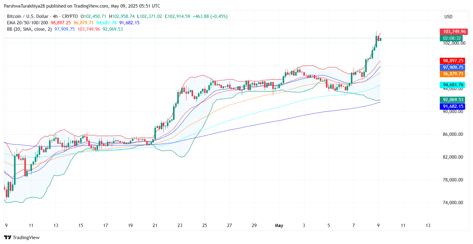 2025年5月比特币价格预测:BTC能否突破10万?未来六个月价格怎么走?