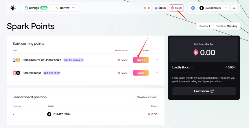 Cookie DAO平台首个合作项目Spark上线,Snaps积分攻略全解析